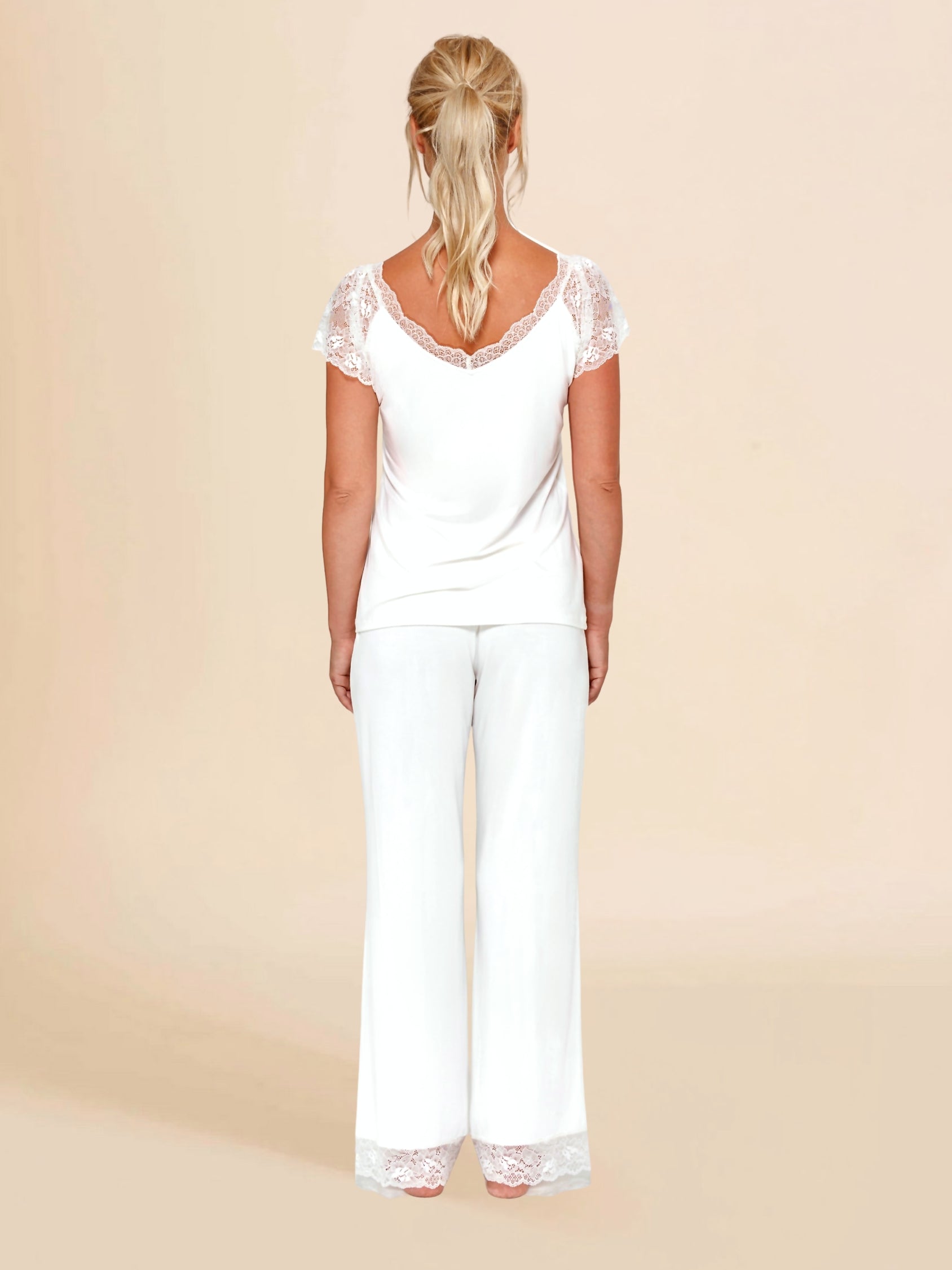 Heavenly Escape Top with Lace Sleeves