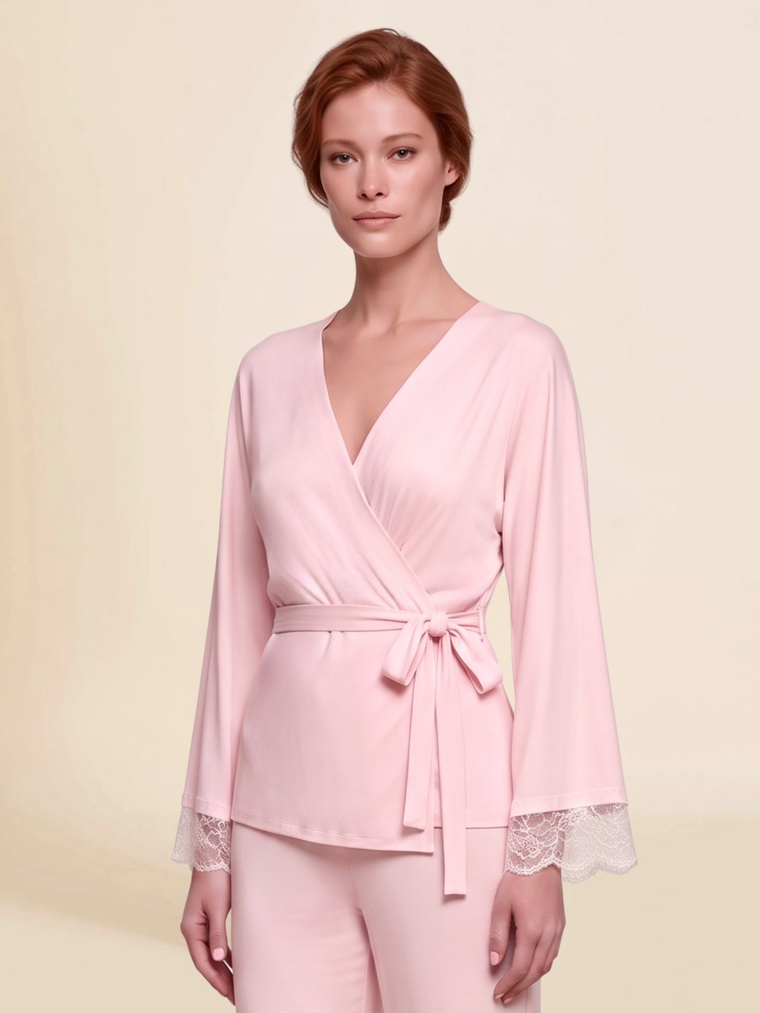 Sublime Pink Wrap Pyjamas